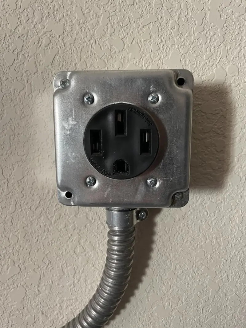 NEMA 14-50 outlet installed for Smart Home Electrical in Baton Rouge