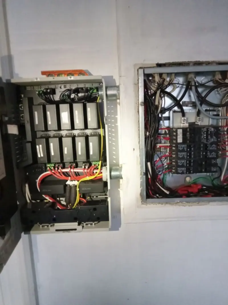Electrical panel upgrade completed for Security Camera Wiring in Baton Rouge